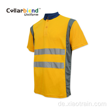 Hi Vis orange reflektierende Sicherheits-Poloshirts